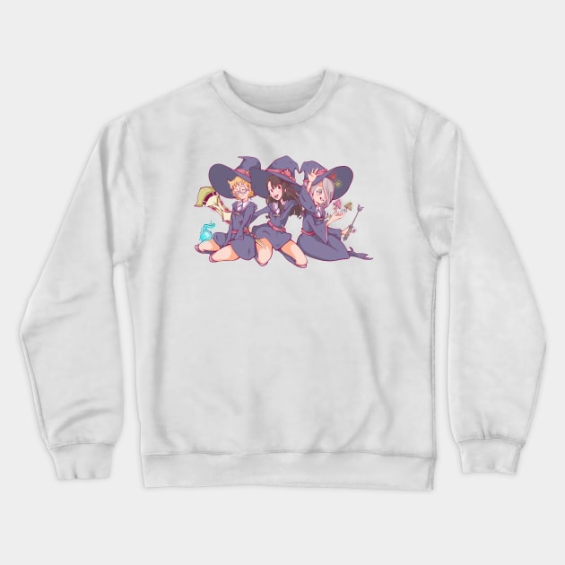 Three Little Witches Crewneck Sweatshirt by happycyn